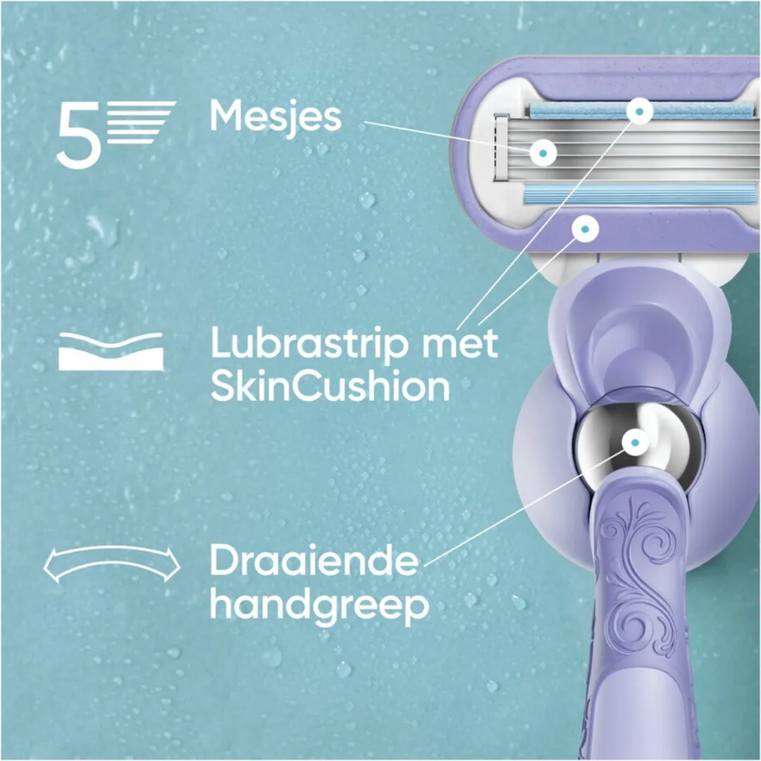 Gillette Venus Extra Smooth Swirl Scheermesjes 6 Stuks - Paars