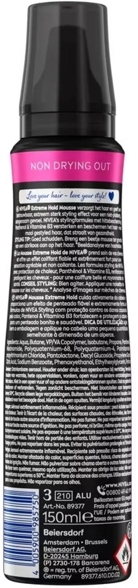 NIVEA Extreme Hold Styling Mousse 150ml