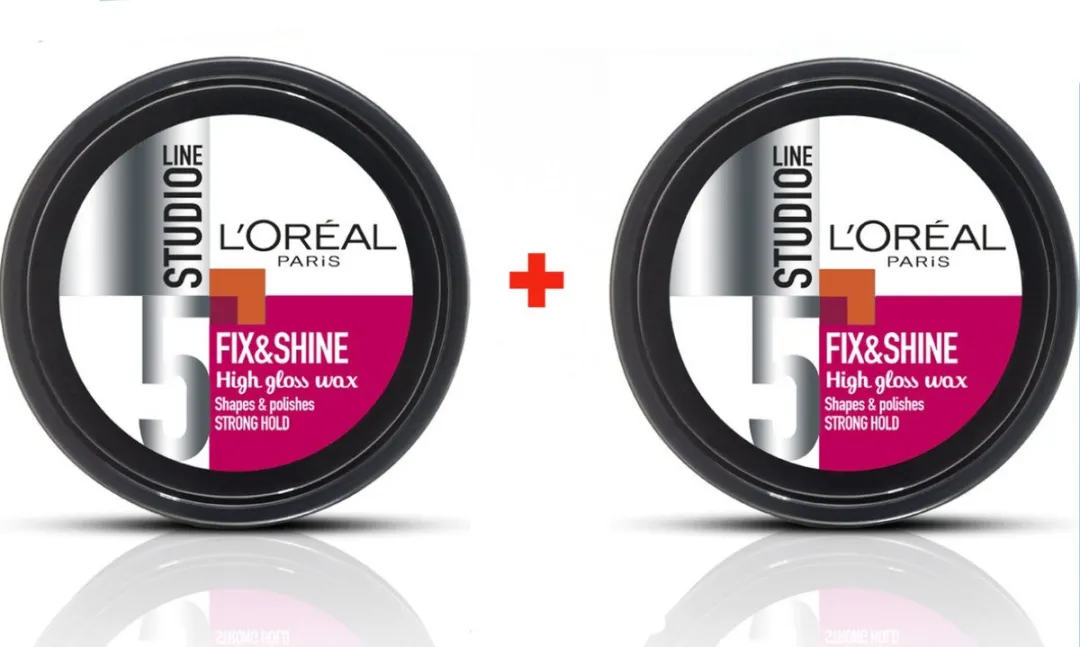 L'Oréal Paris Studio Line Fix & Shine Wax 150ml - 2x75ml