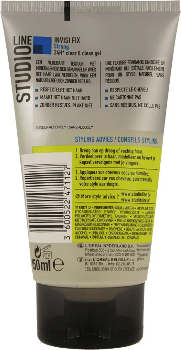 L'Oréal Paris Studio Line Invisi Fix 24H Gel - 150ml - Strong