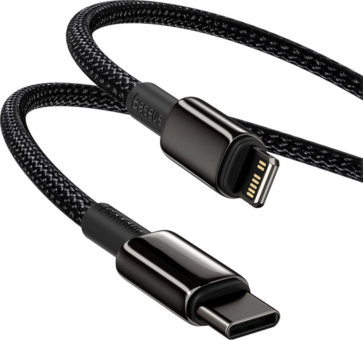 Baseus CATLWJ-01 USB-C Lightning Kabel - 1m - Zwart