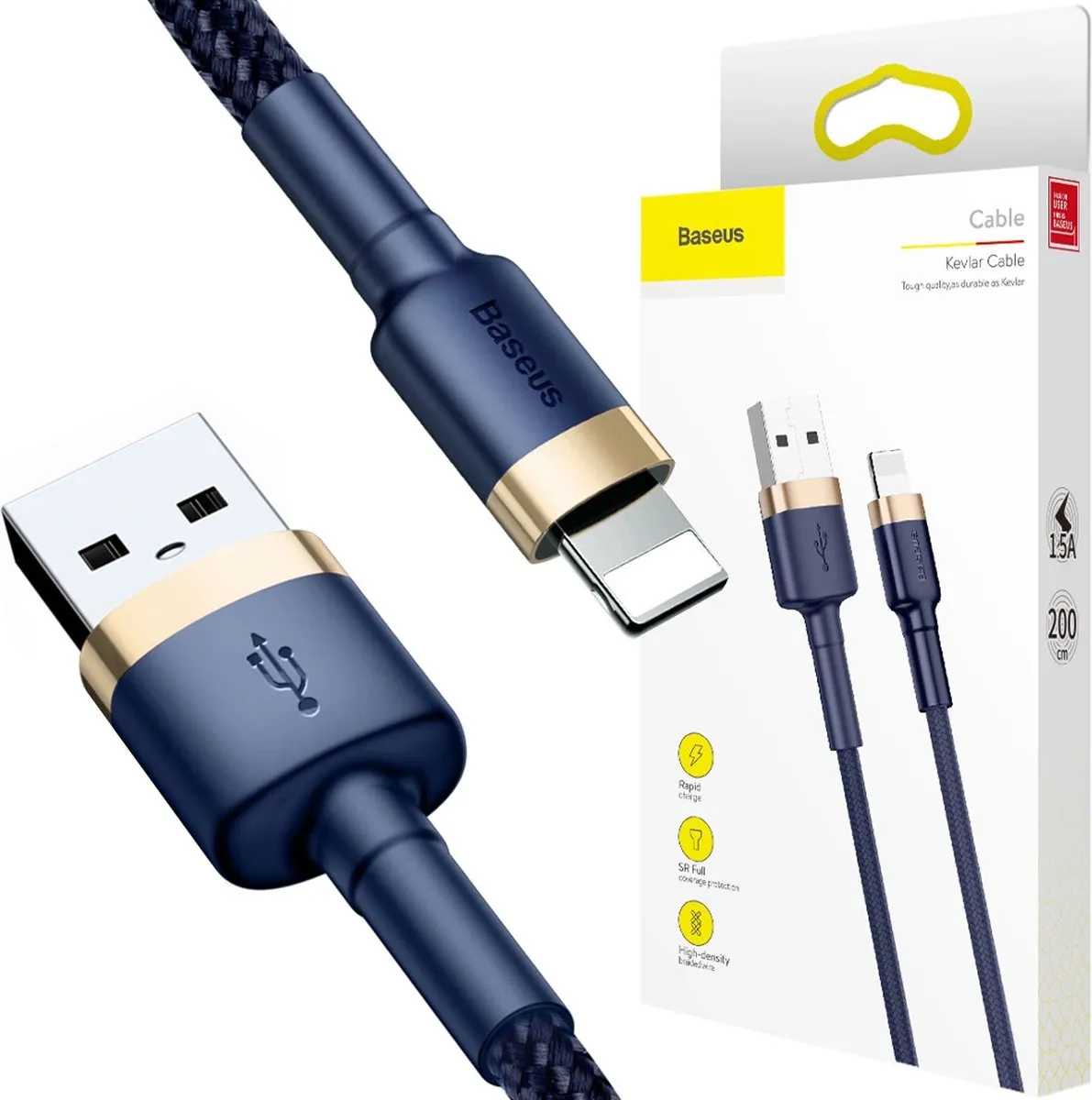 Baseus Cafule USB-A/Lightning Kabel 1m