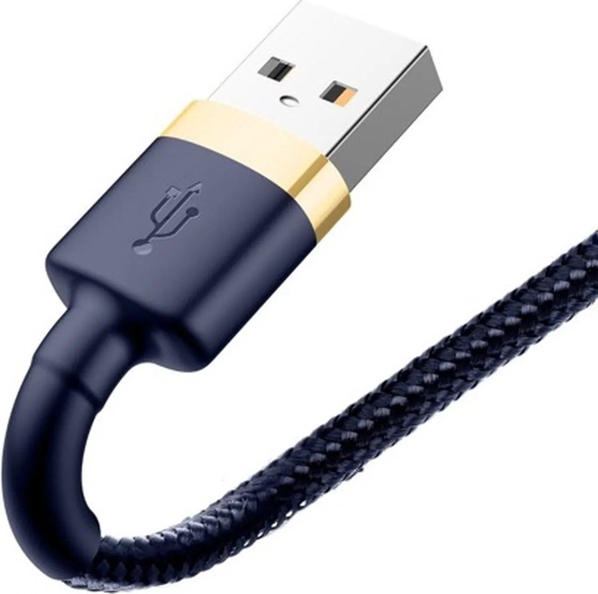 Baseus Cafule USB-A/Lightning Kabel 1m - Blauw-Goud