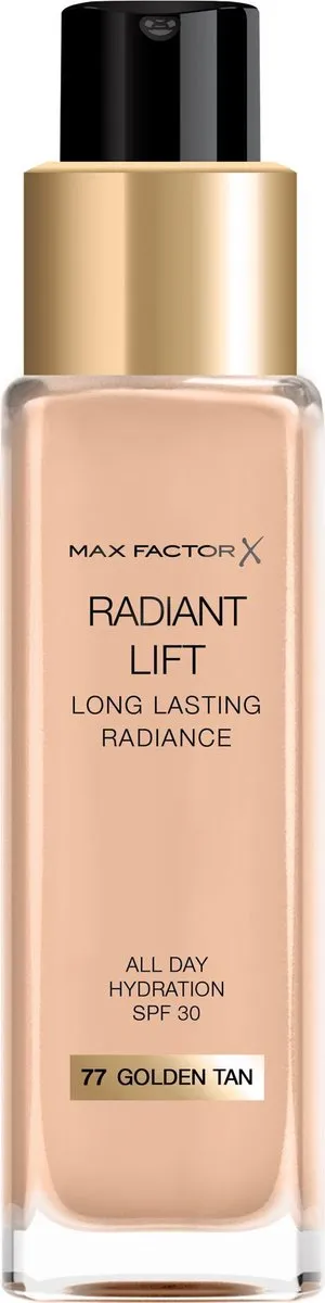 Max Factor Radiant Lift Foundation 77 Golden Tan - 30ml - afbeelding 6 van 6