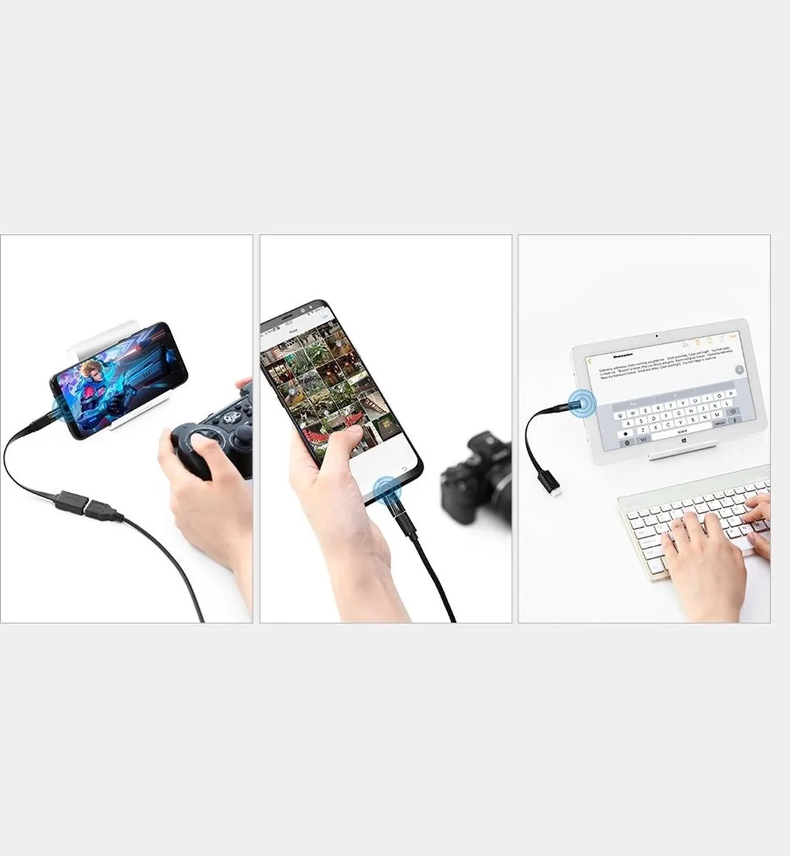 Ugreen USB naar USB-C Adapter 30391 - Zwart