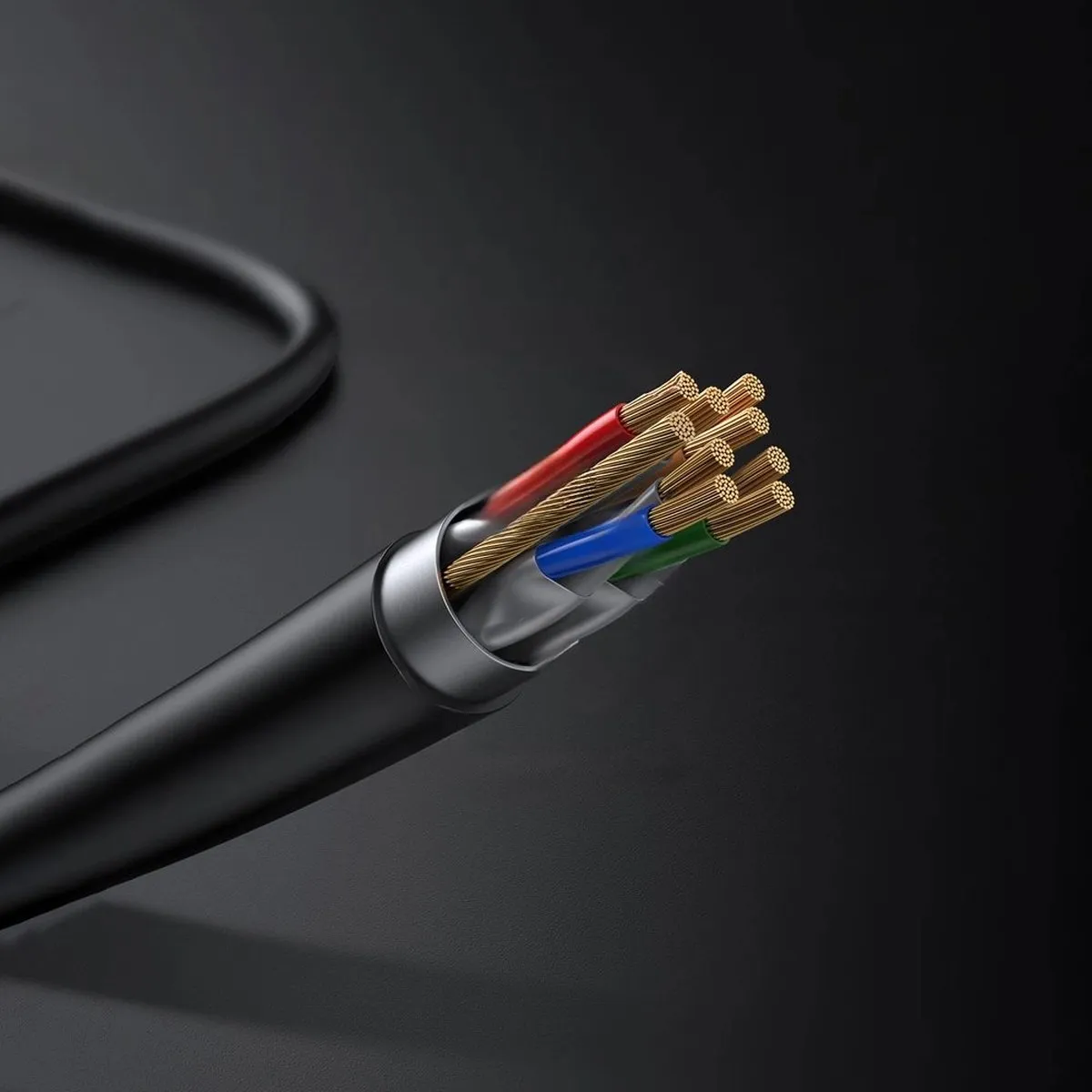 Ugreen NW107 Cat7 STP Netwerkkabel 5m - Zwart