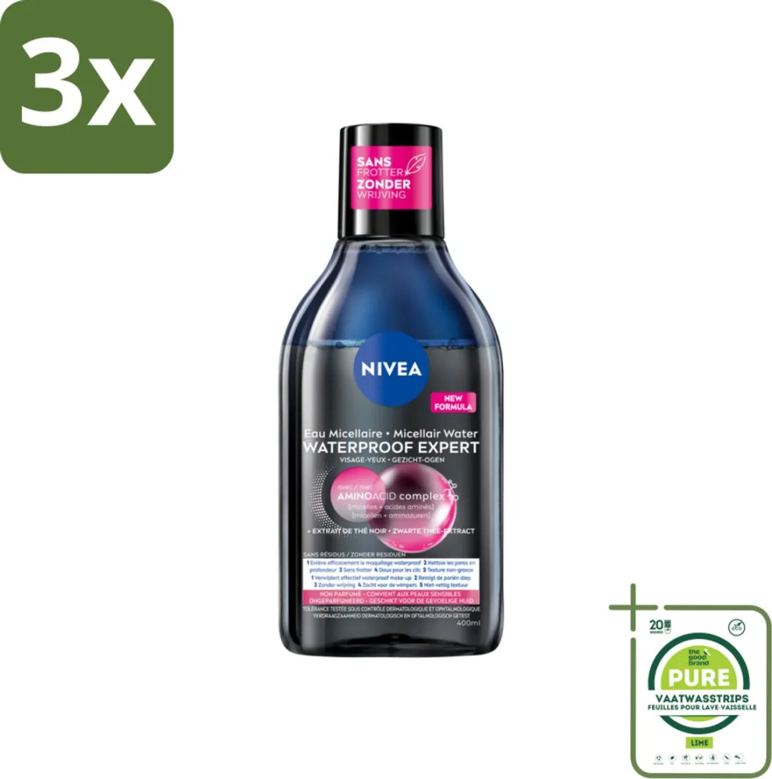 NIVEA Micellair Reinigingswater Waterproof Expert 1200ml