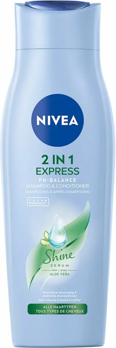 NIVEA 2-in-1 Care Express Shampoo & Conditioner - 3x250ml