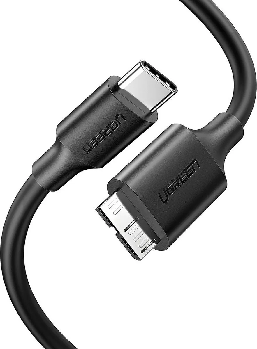 Ugreen US312 USB-C naar micro-USB Kabel 1m - Zwart