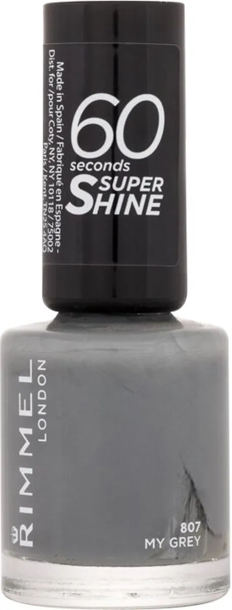 Rimmel London 60 Seconds SuperShine Nagellak 807 My Grey