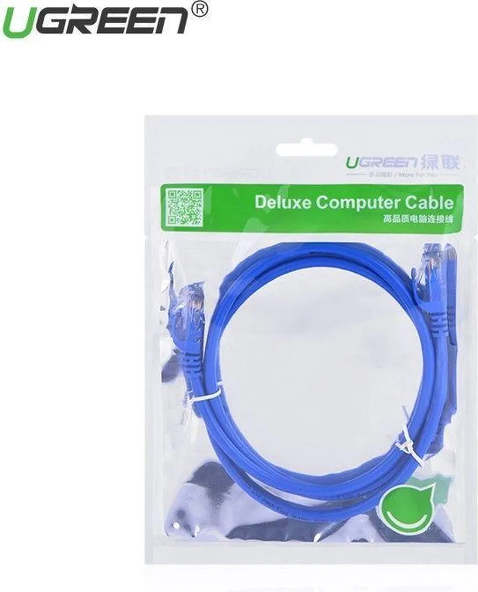 Ugreen Cat 6 Ethernet Kabel RJ45 2m - Blauw