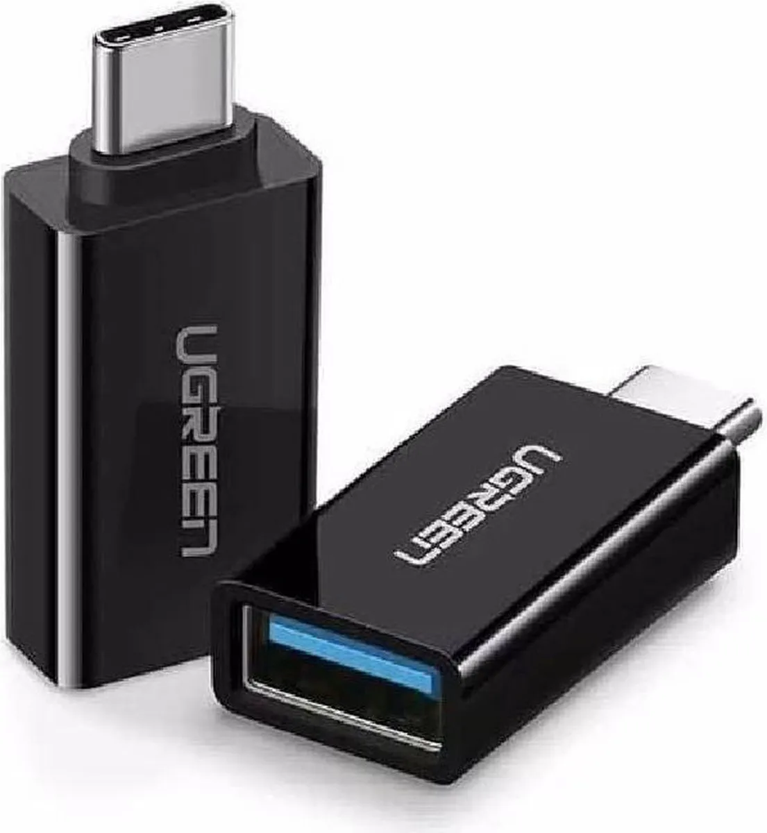 Ugreen US173 USB-A 3.0 naar USB-C Adapter - Zwart