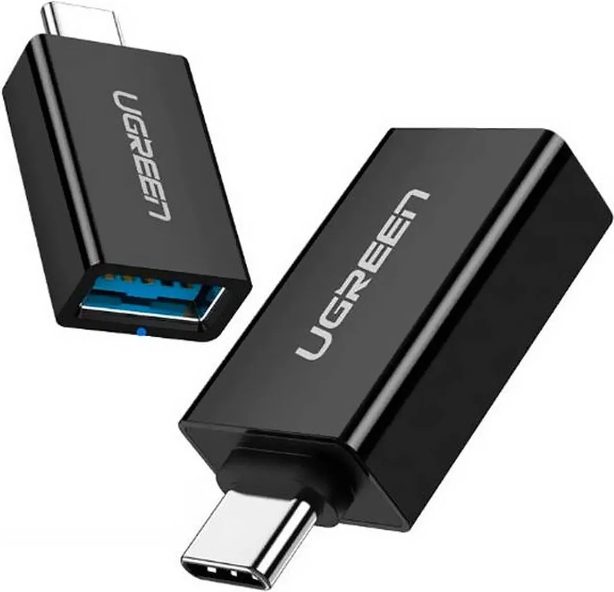 Ugreen US173 USB-A 3.0 naar USB-C Adapter - Zwart