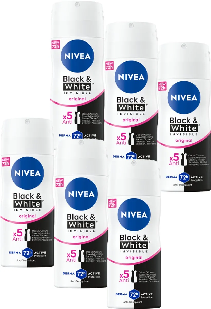 NIVEA Invisible For Black & White Anti-Transpirant Spray