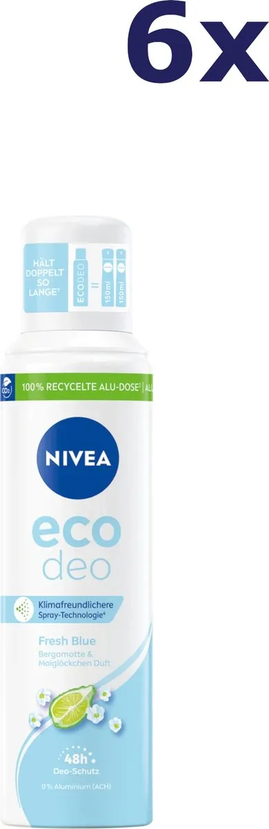 NIVEA Deospray Eco Fresh Blue 125ml