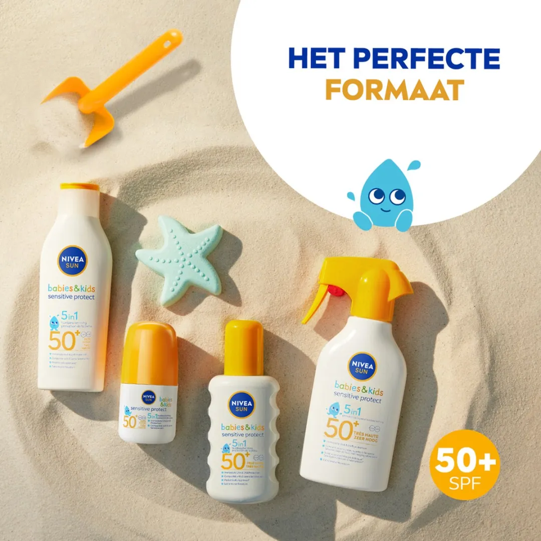 NIVEA SUN Babies & Kids Sensitive Protect Zonnebrandspray SPF 50+ 270ml