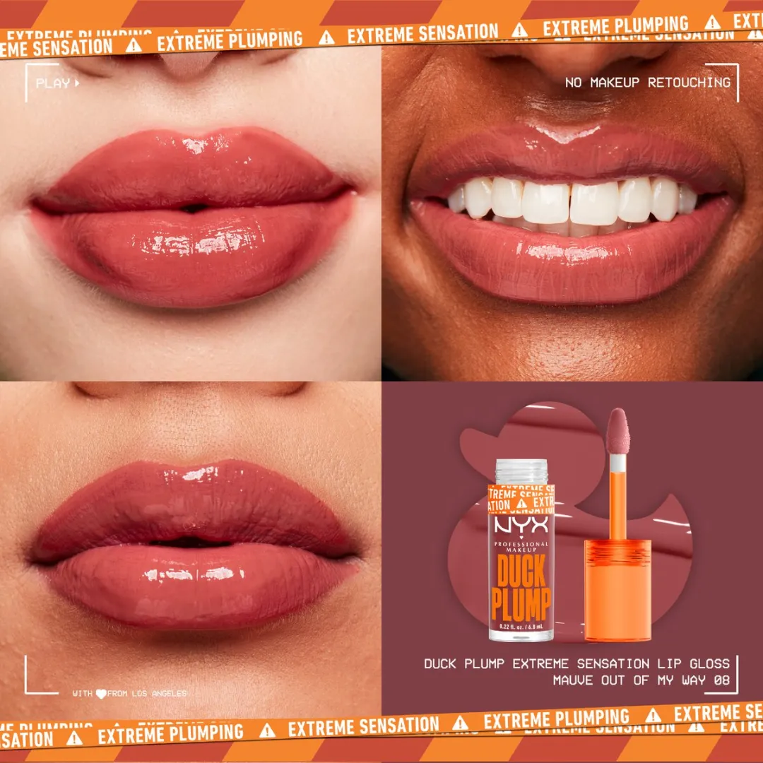 NYX Duck Plump Plumping Lipgloss Mauve Out My Way - 6,8ml
