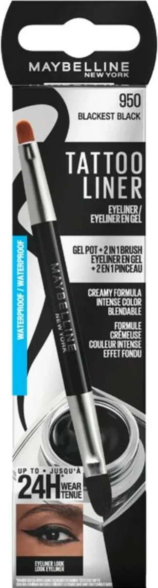 Maybelline New York Tattoo Liner Gel Potlood Zwart - 3g