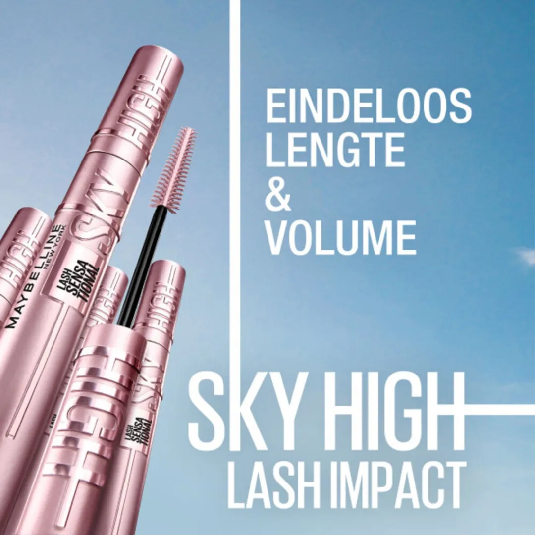 Maybelline Lash Sensational Sky High Mascara Waterproof Zwart - 18ml