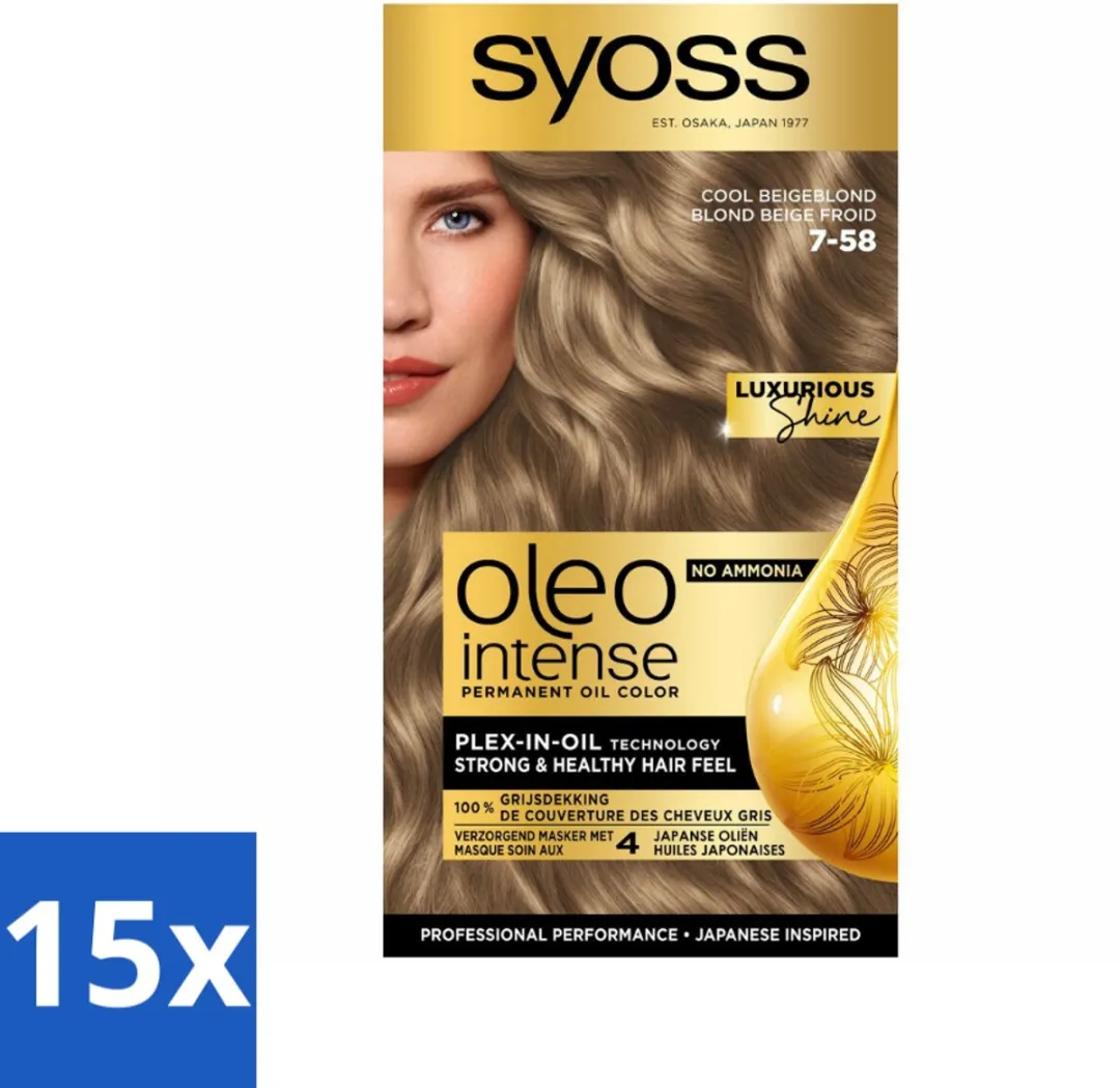 SYOSS Oleo Intense 7-58 Cool Beige Blond Haarverf