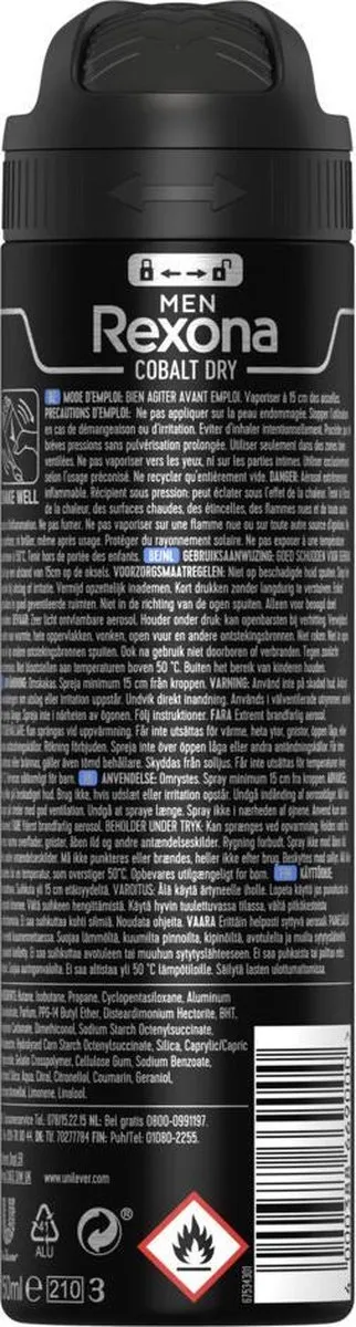 Rexona Men Dry Cobalt Deodorant 150ml
