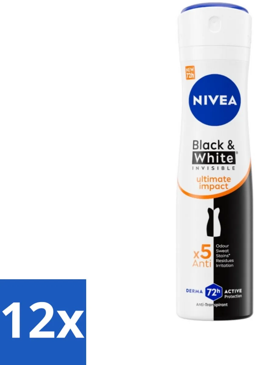 NIVEA Deodorant Spray Zwart & Wit Ultieme Impact 150ml