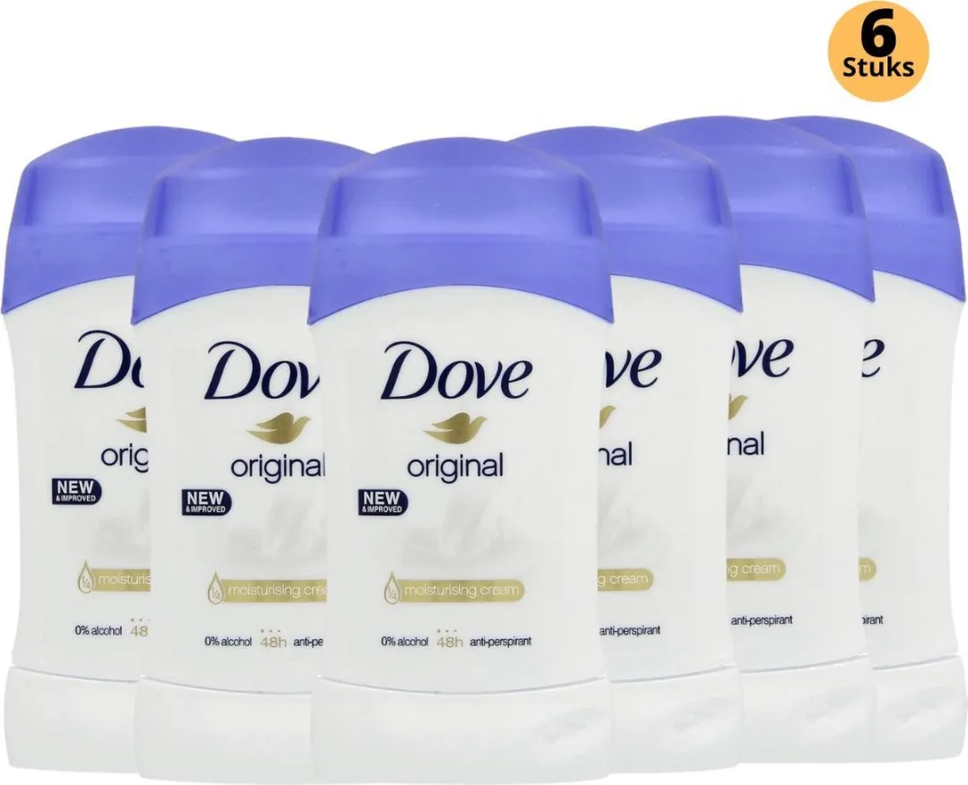 Dove Original Deodorant Stick 6-Pack - 240ml
