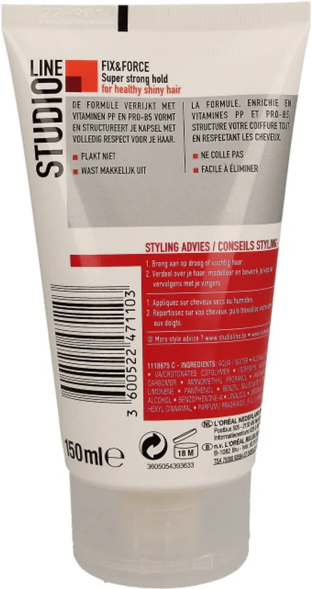 L'Oréal Paris Studio Line Fix & Force Gel 150ml