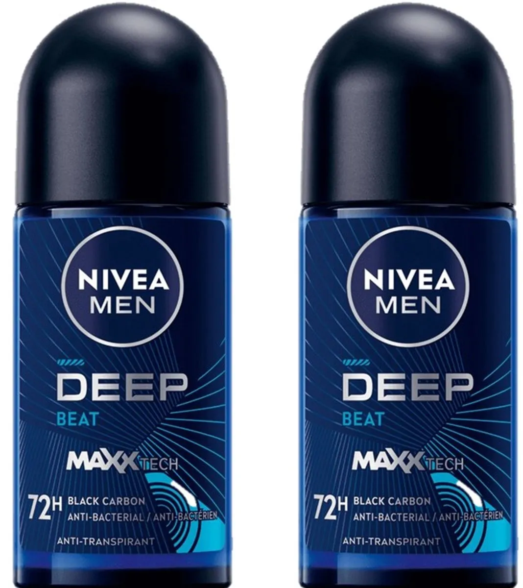NIVEA Deo Roller Men Deep Black Carbon Beat 100ml