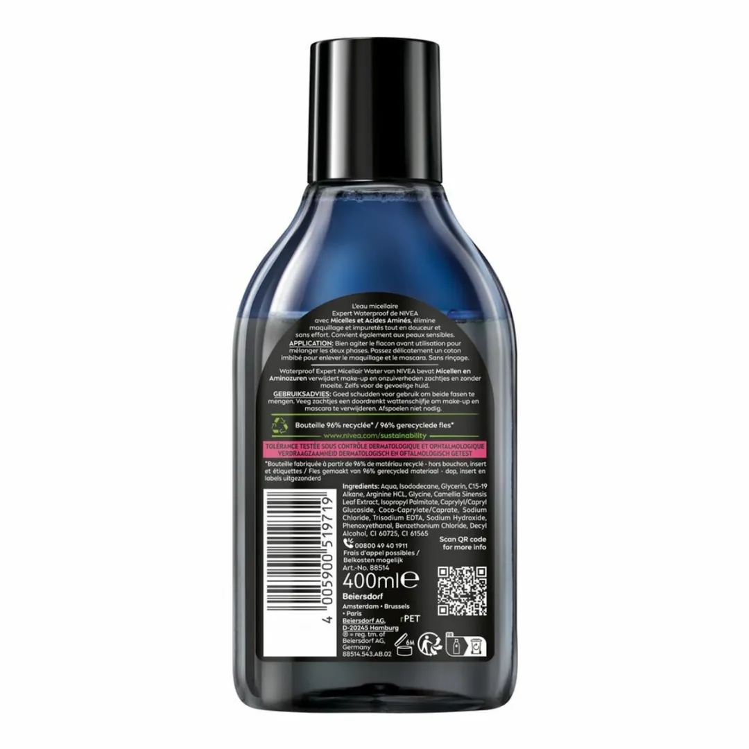 NIVEA Micellair Reinigingswater Waterproof Expert 400ml - 7 Stuks