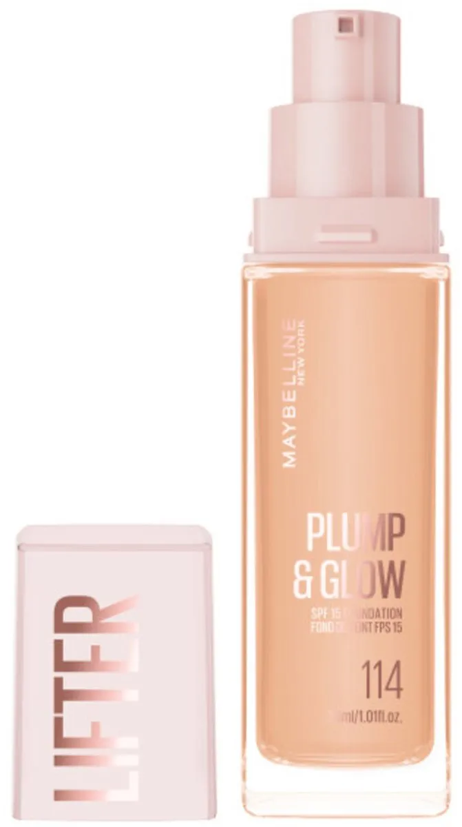 Maybelline Lifter Plump & Glow Foundation 114 - 30ml