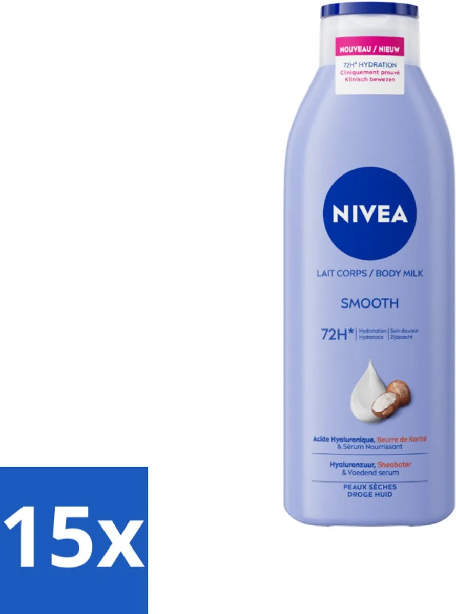 NIVEA Smooth Body Milk Sheaboter 250ml