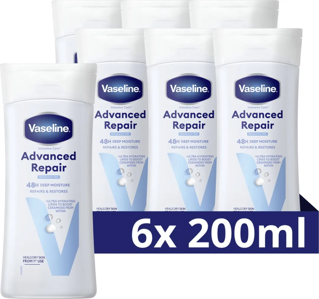 Vaseline Intensive Care Bodylotion Advanced Repair 1200ml - 6 Stuks