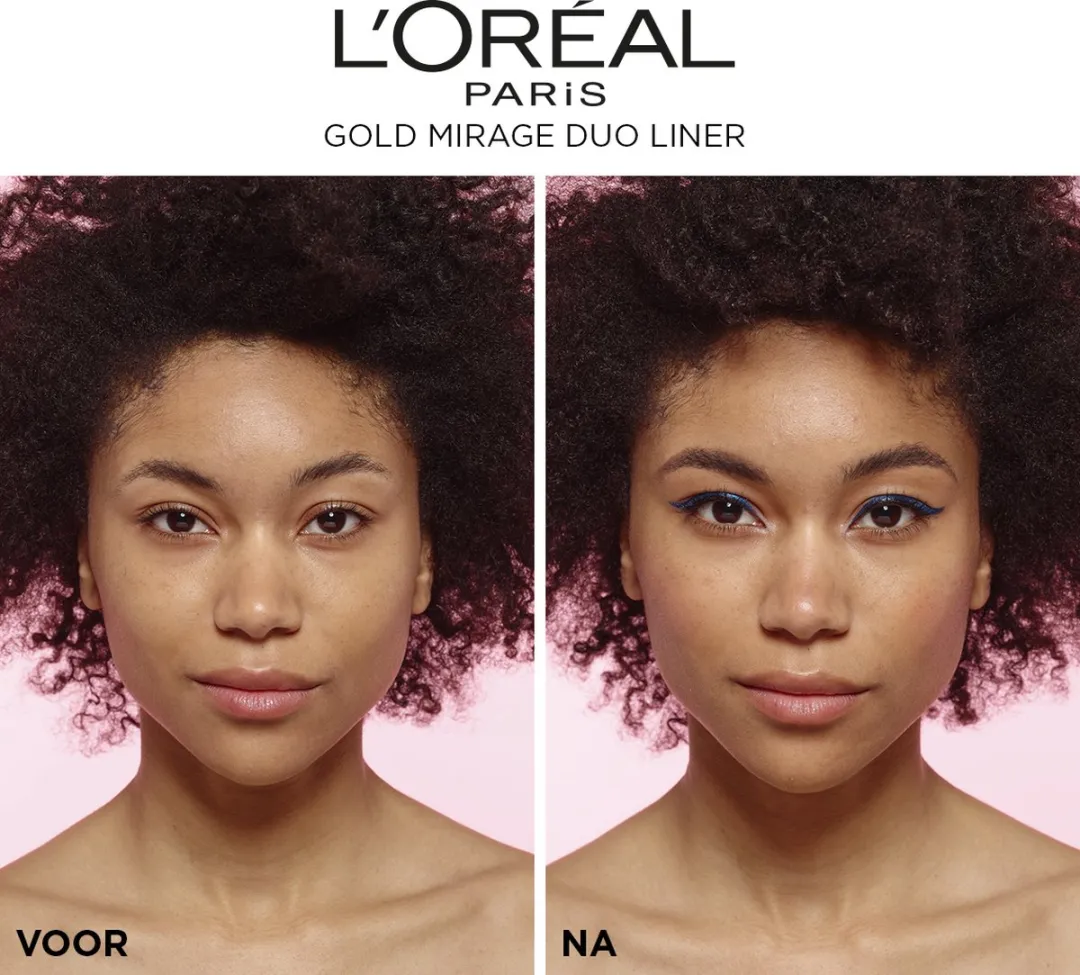 L'Oréal Paris Gold Mirage Duo Liquid Eyeliner 01 Sapphire Light - Blauw