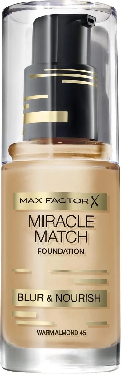 Max Factor Miracle Match Liquid Foundation 045 Warm Almond