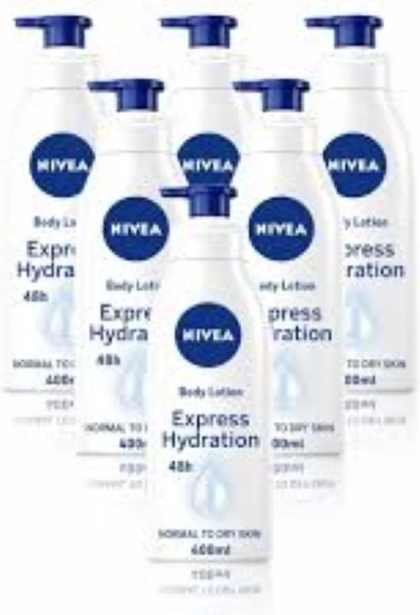 NIVEA Bodylotion Express Pomp 2400ml - 6x400ml