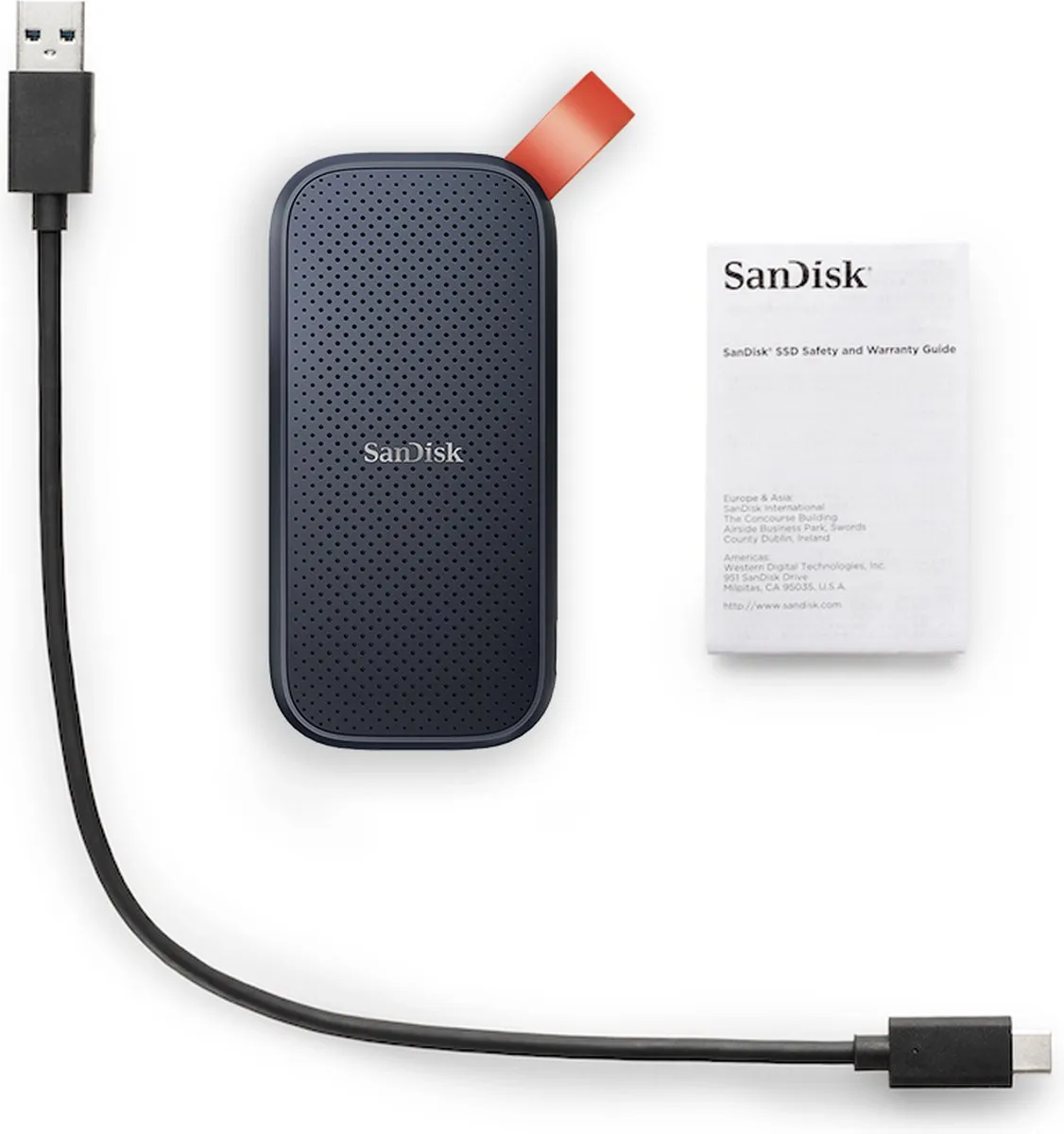 SanDisk Portable SSD SDSSDE30-2T00-G26 - 2TB - Donkerblauw