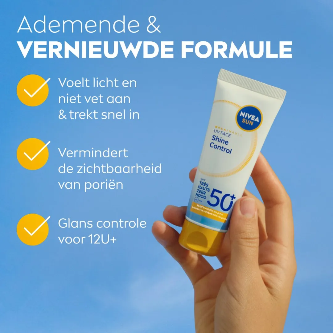 NIVEA SUN UV Face Shine Control SPF50+ Gezicht - 40ml