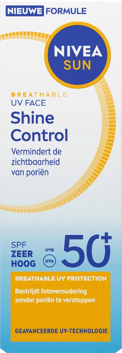 NIVEA SUN UV Face Shine Control SPF50+ Gezicht - 40ml