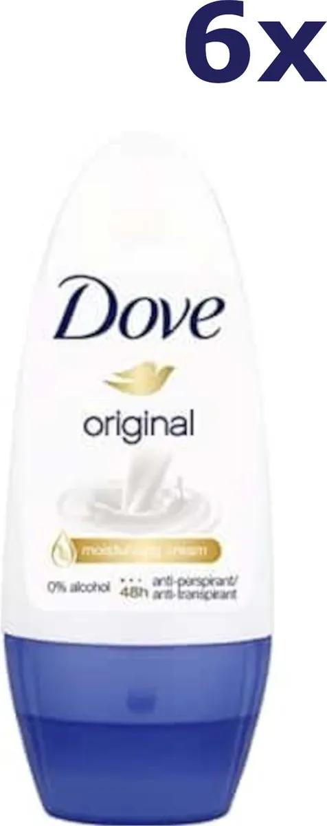 Dove Original Deodorant Roller - 300ml (6x50ml)
