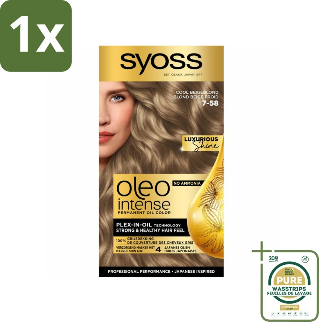 SYOSS Oleo Intense 7-58 Cool Beige Blond Haarverf 115ml