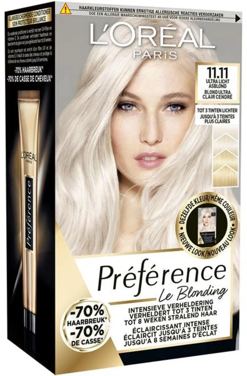 L'Oréal Préférence Le Blonding 11.11 Helsinki Permanent - 3 Stuks - afbeelding 6 van 6