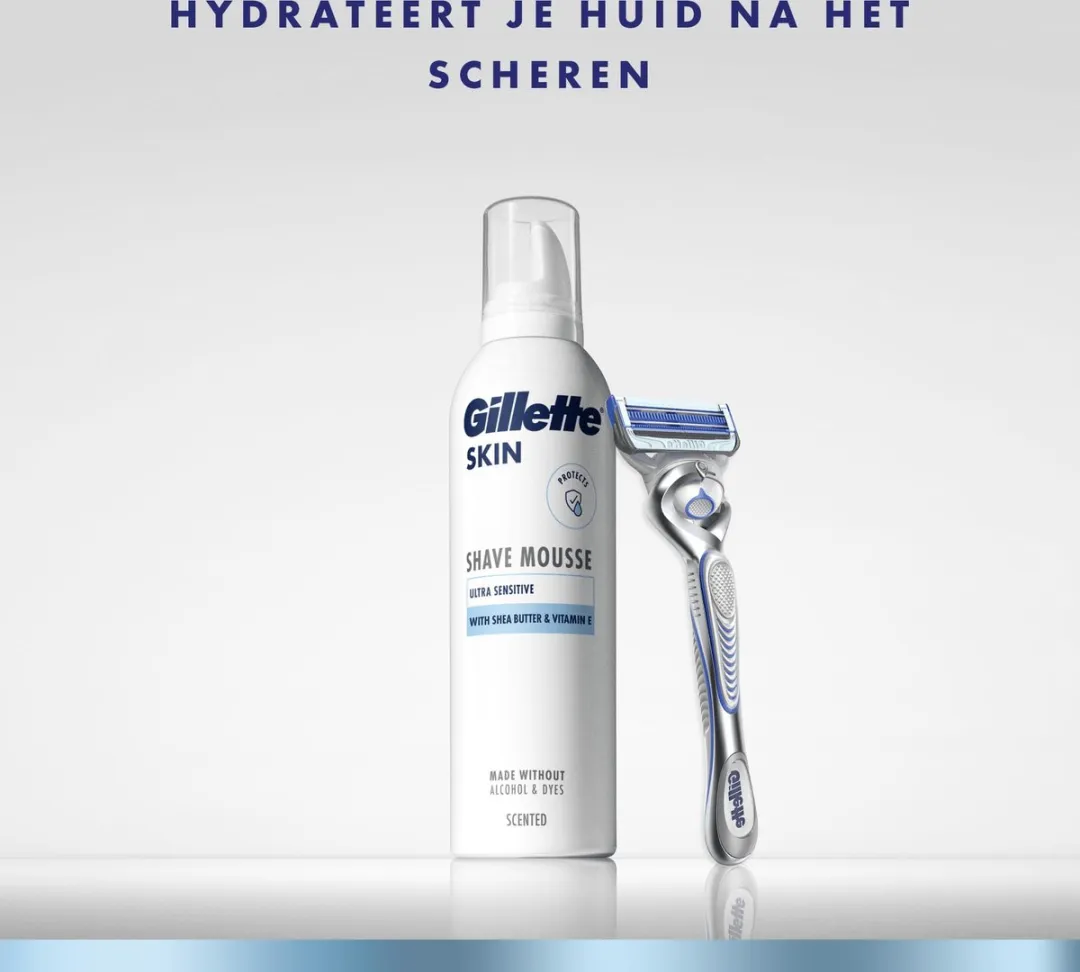 Gillette SKIN Scheermousse Ultra Gevoelige Huid - 6x240ml - afbeelding 6 van 6