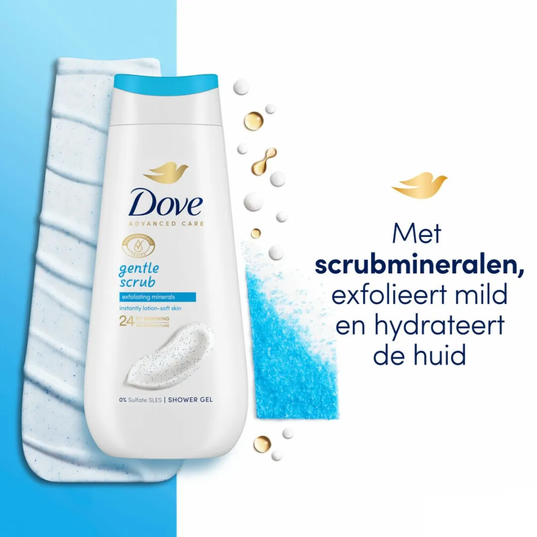 Dove Advanced Care Douchegel Gentle Scrub 225ml