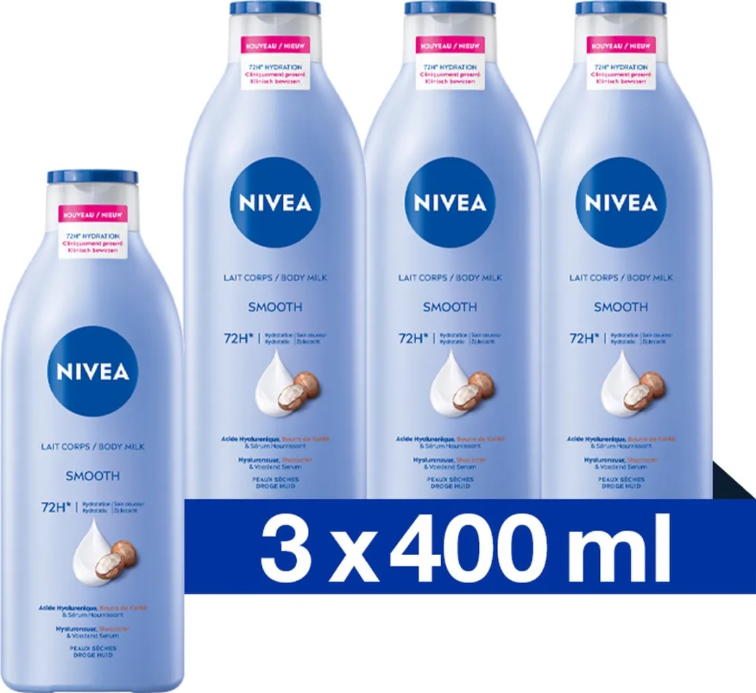NIVEA Zijdezachte Body Melk 48 uur Hydratatie