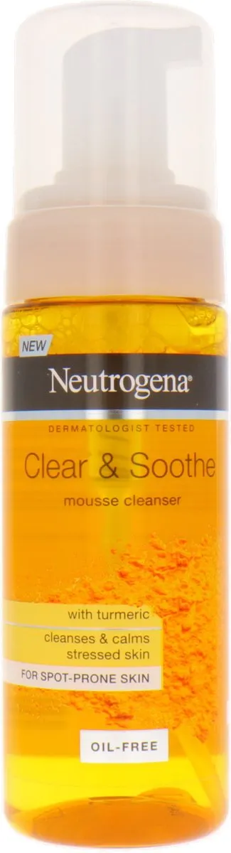 Neutrogena Clear & Soothe Mousse Cleanser 150ml - afbeelding 2 van 3