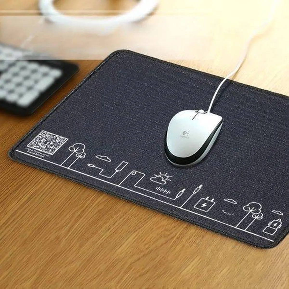 Ugreen Silicone Muismat 260x200mm - Zwart