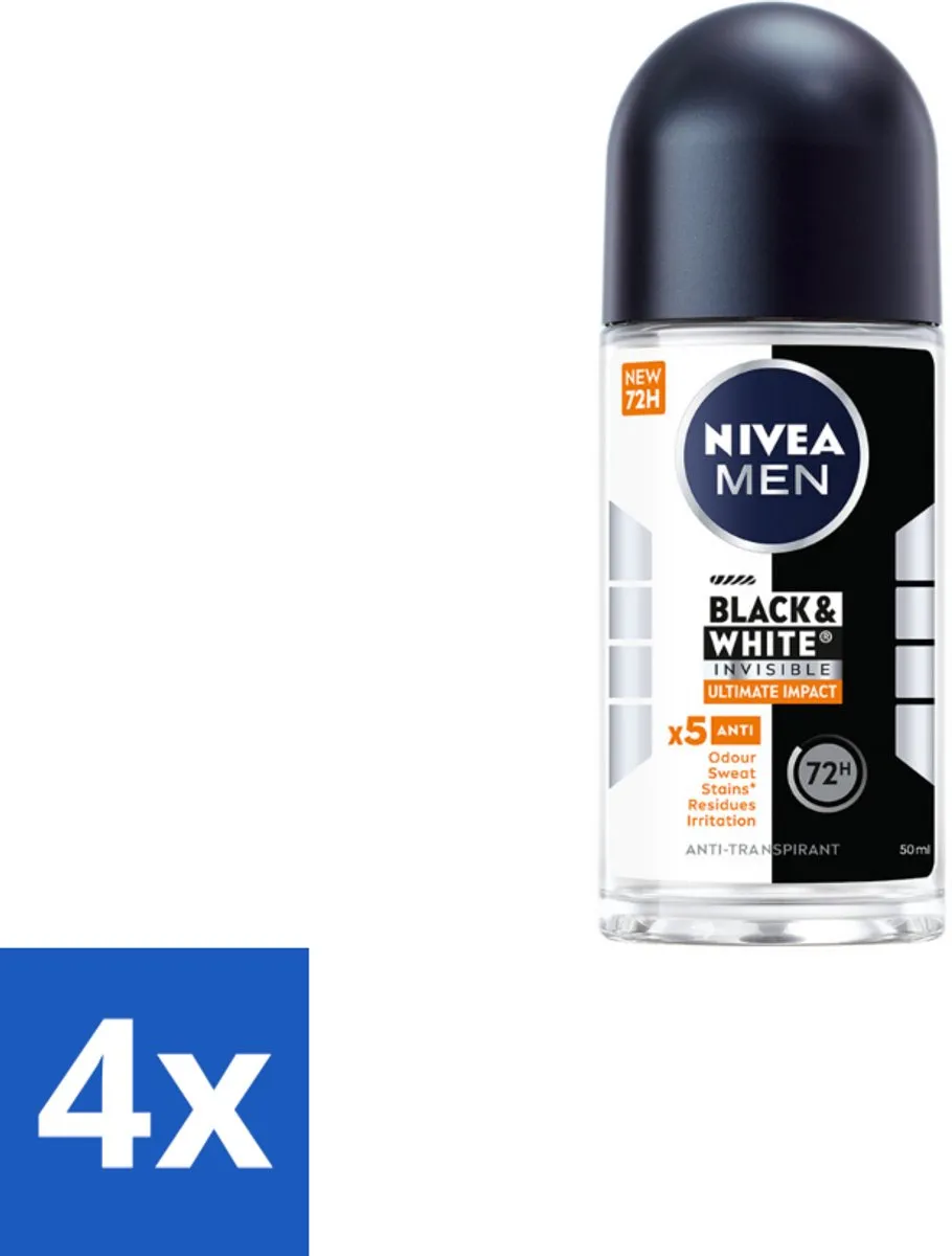 NIVEA MEN Black & White Ultimate Impact Deo Roller
