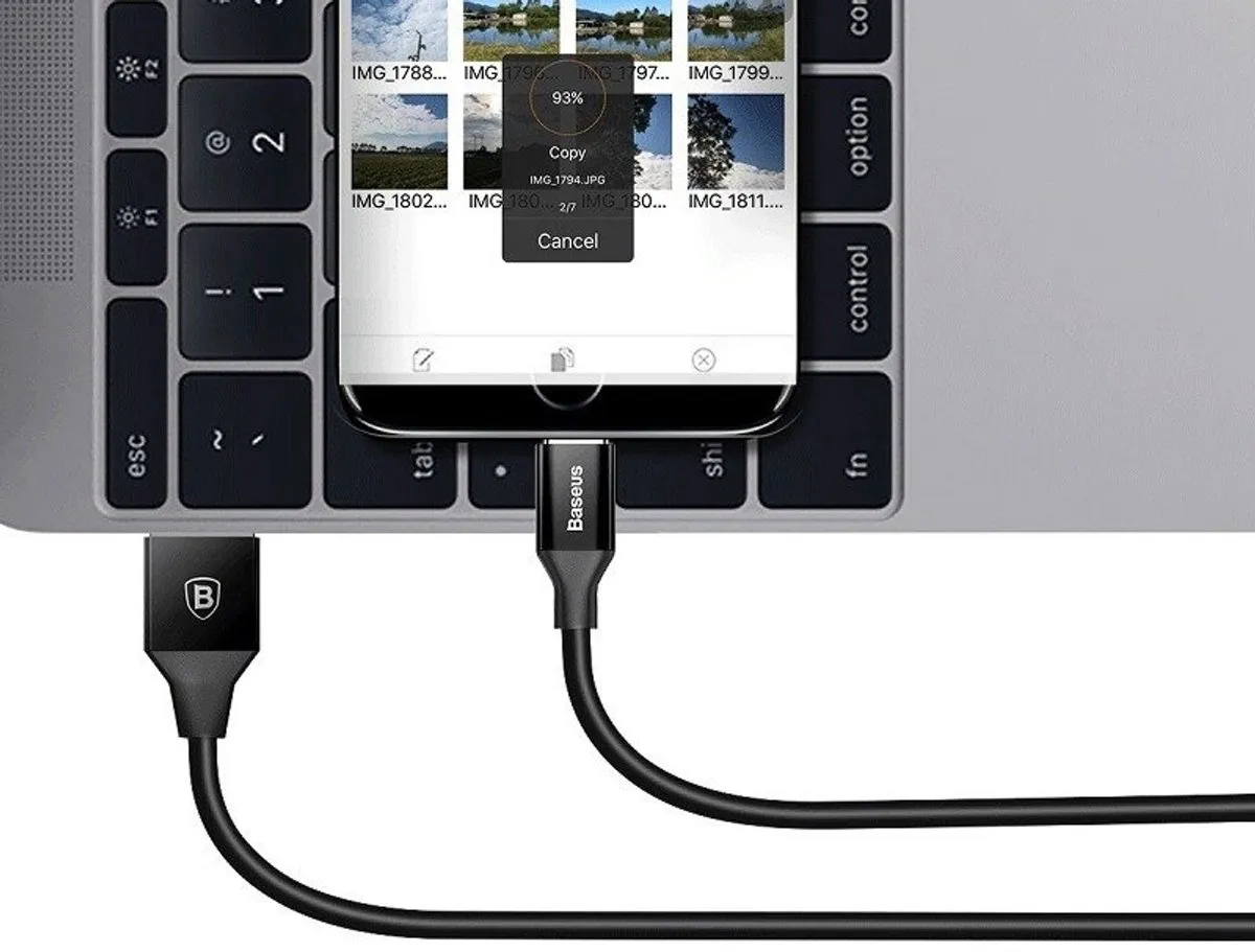 Baseus Yiven USB naar Micro-USB Kabel 1,5m 2A - Zwart