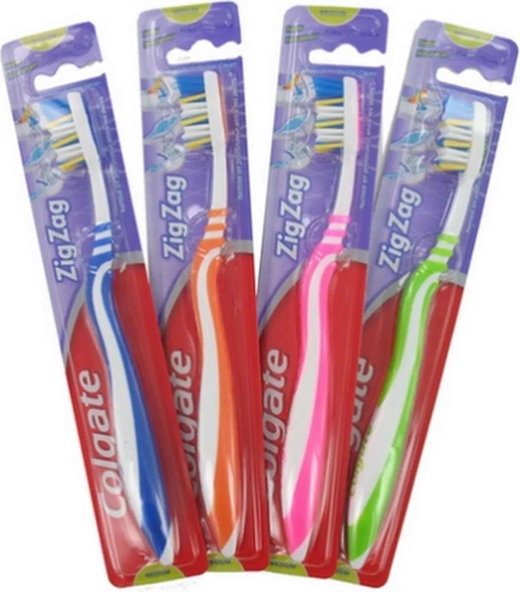 Colgate ZigZag Medium Tandenborstels - 2 Stuks